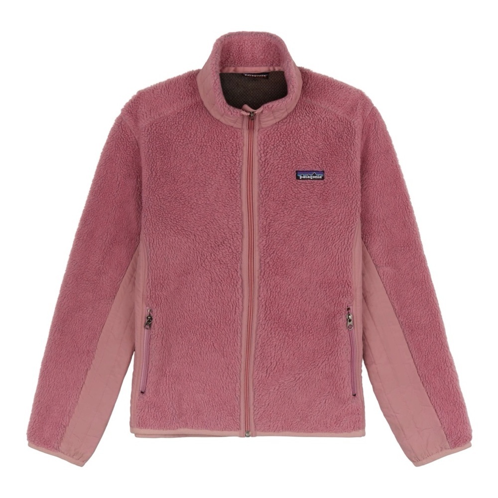 EUC Patagonia Women Retro X Dusty Rose Pink Full Zip Up Fleece Jacket M​​